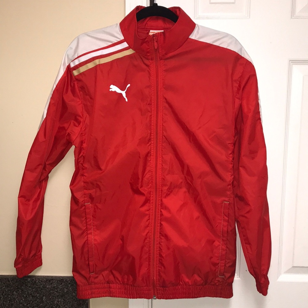 PUMA Red Windbreaker
